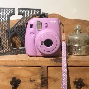 Purple Instax Mini 9 with Film